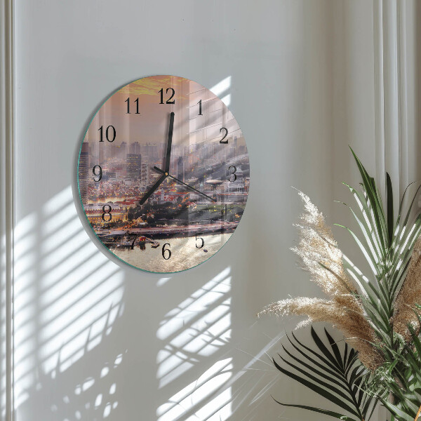 Reloj de pared redondo Ciudad
