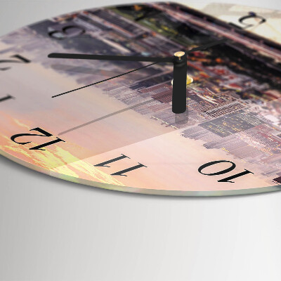 Reloj de pared redondo Ciudad