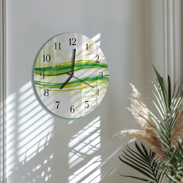 Reloj de pared redondo Líneas abstractas