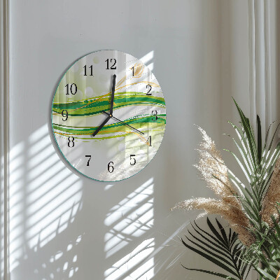 Reloj de pared redondo Líneas abstractas