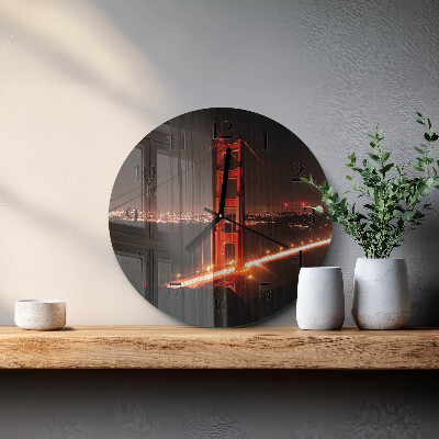 Reloj de pared redondo Puente