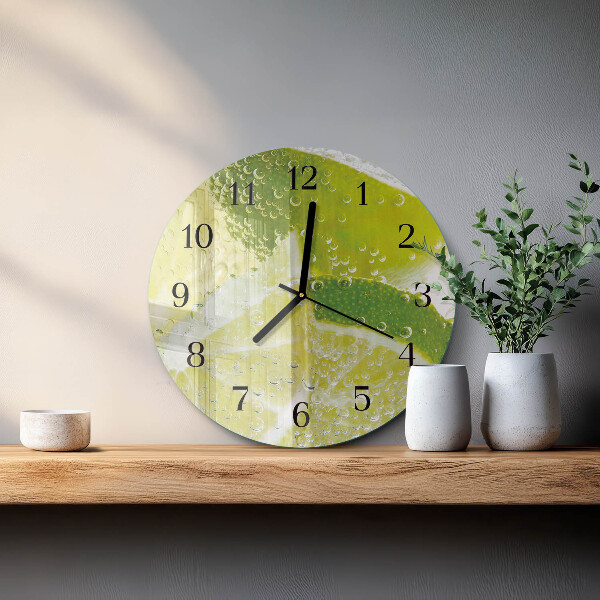 Reloj de pared redondo Agua de cal