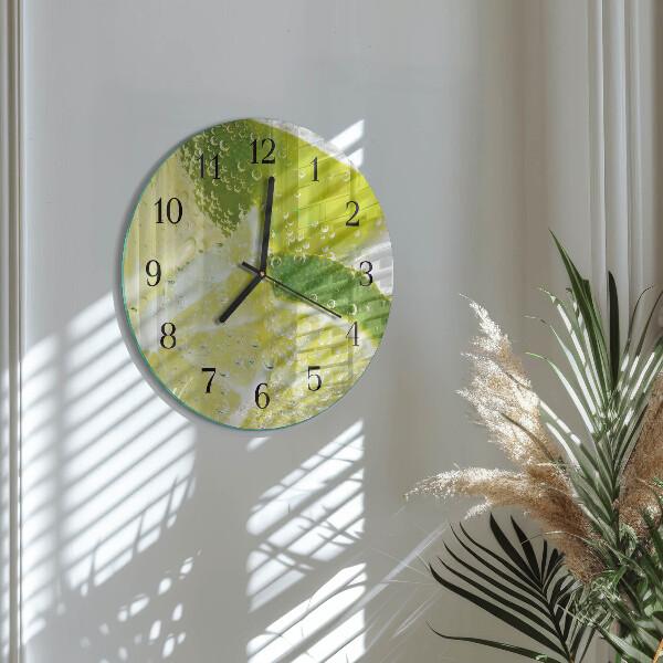 Reloj de pared redondo Agua de cal