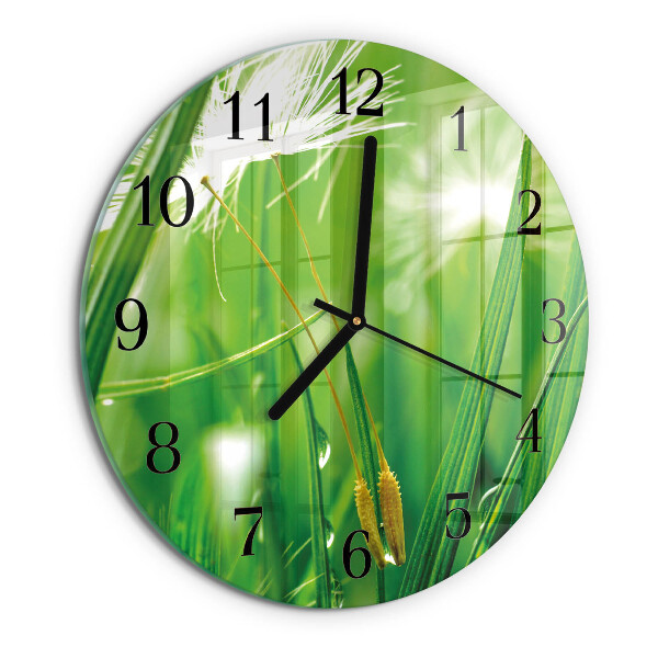 Reloj de pared redondo Césped