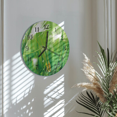 Reloj de pared redondo Césped
