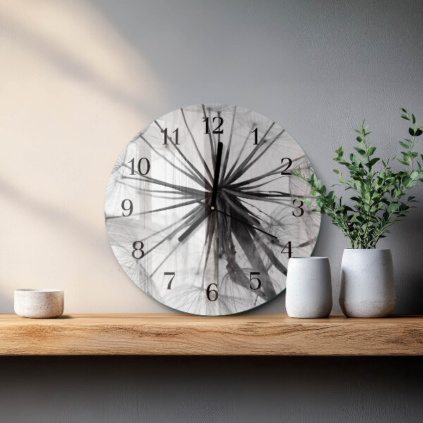 Reloj de pared redondo Diente de león