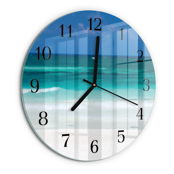 Reloj de pared redondo Playa Mar