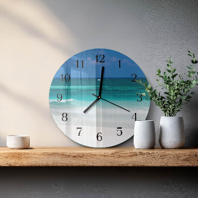 Reloj de pared redondo Playa Mar
