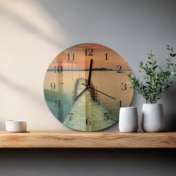 Reloj de pared redondo Red