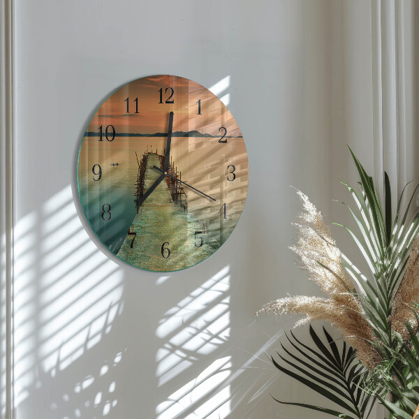 Reloj de pared redondo Red
