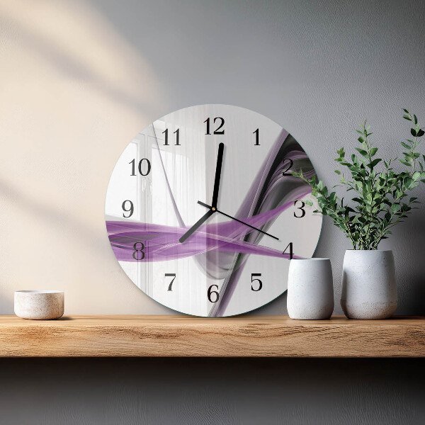 Reloj de pared redondo Humo abstracto
