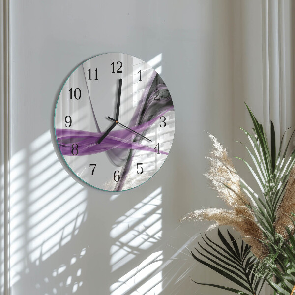 Reloj de pared redondo Humo abstracto