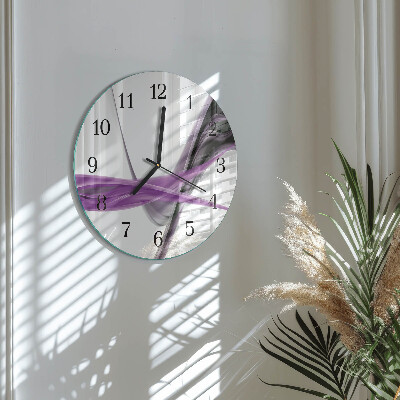 Reloj de pared redondo Humo abstracto