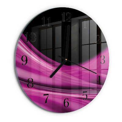 Reloj de pared redondo Líneas abstractas