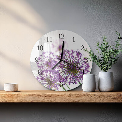 Reloj de pared redondo Flor