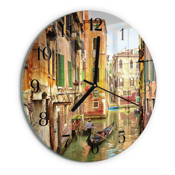Reloj de pared redondo El barco veneciano