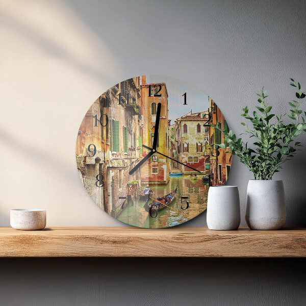 Reloj de pared redondo El barco veneciano