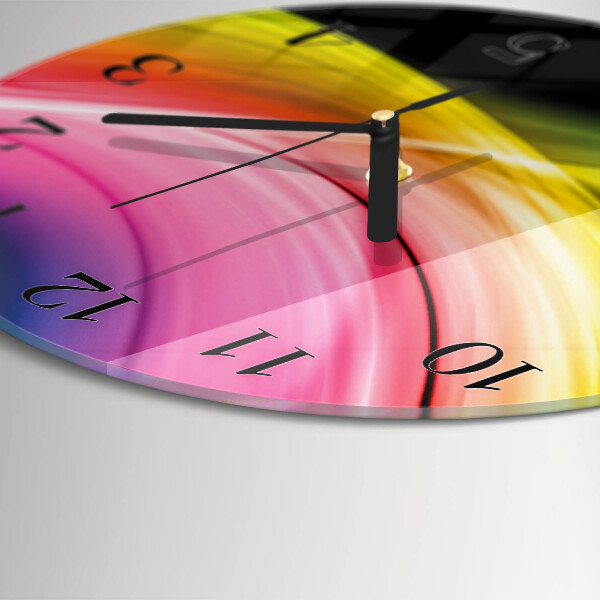 Reloj de pared redondo Líneas abstractas