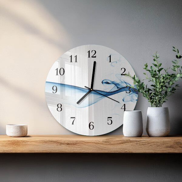 Reloj de pared redondo Humo abstracto