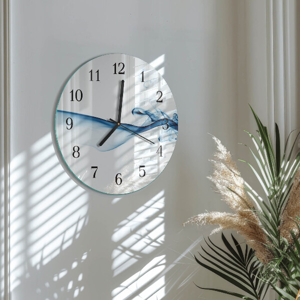 Reloj de pared redondo Humo abstracto