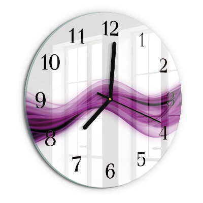 Reloj de pared redondo Líneas abstractas