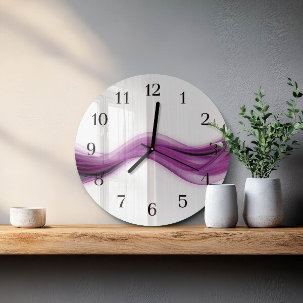 Reloj de pared redondo Líneas abstractas