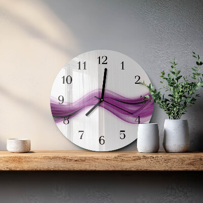 Reloj de pared redondo Líneas abstractas