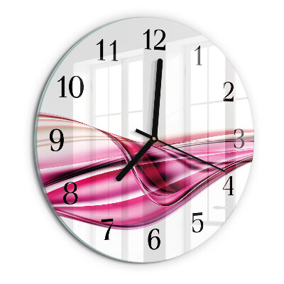 Reloj de pared redondo Líneas abstractas