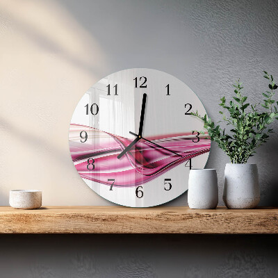 Reloj de pared redondo Líneas abstractas