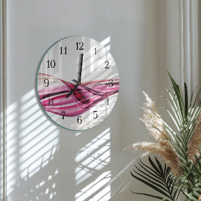 Reloj de pared redondo Líneas abstractas
