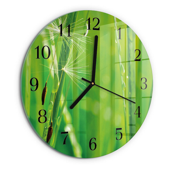 Reloj de pared redondo Césped