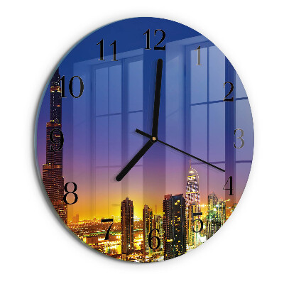 Reloj de pared redondo Horizonte Dubái