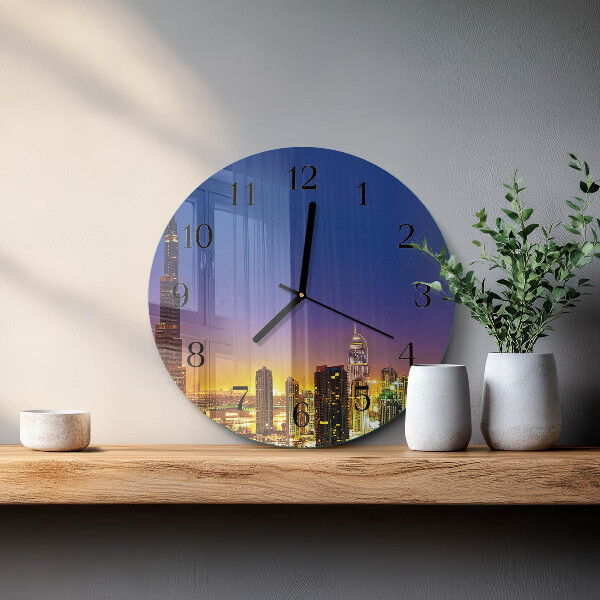 Reloj de pared redondo Horizonte Dubái