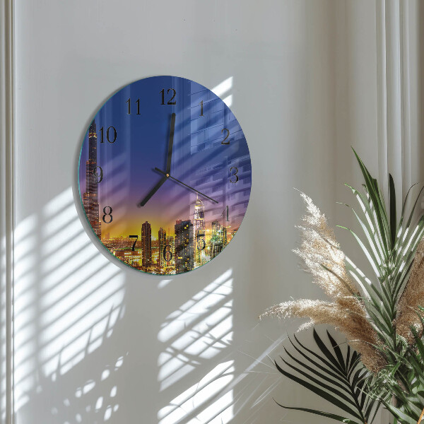 Reloj de pared redondo Horizonte Dubái