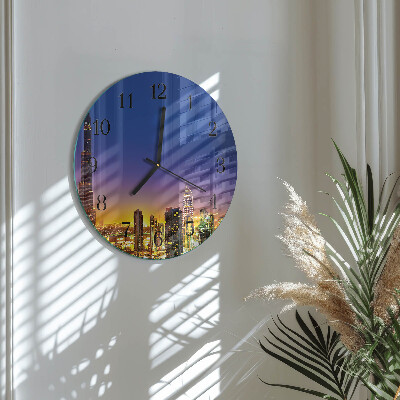 Reloj de pared redondo Horizonte Dubái