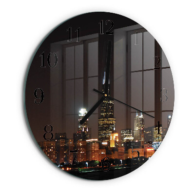 Reloj de pared redondo Noche del horizonte
