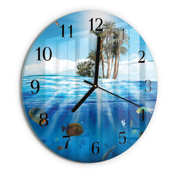 Reloj de pared redondo Isla de los Peces