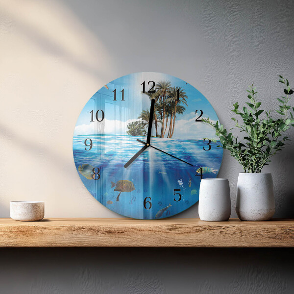 Reloj de pared redondo Isla de los Peces