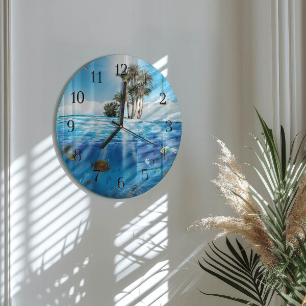 Reloj de pared redondo Isla de los Peces