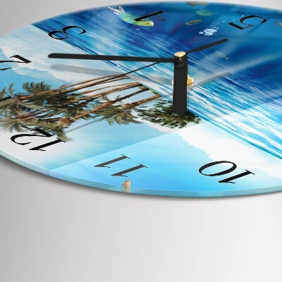 Reloj de pared redondo Isla de los Peces