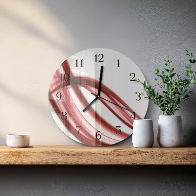 Reloj de pared redondo Líneas abstractas