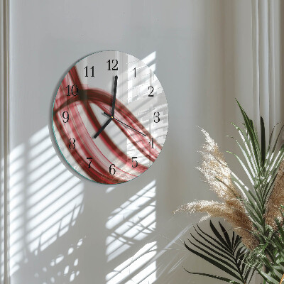 Reloj de pared redondo Líneas abstractas