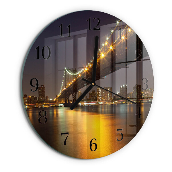 Reloj de pared redondo Puente del horizonte