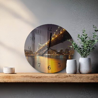 Reloj de pared redondo Puente del horizonte