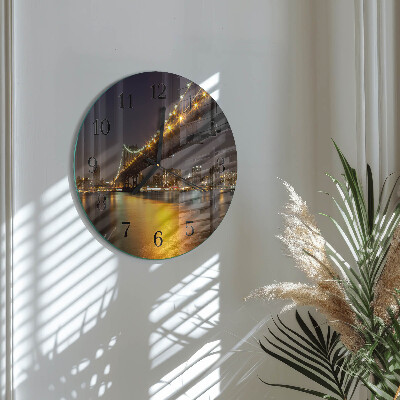Reloj de pared redondo Puente del horizonte