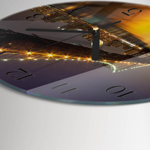 Reloj de pared redondo Puente del horizonte
