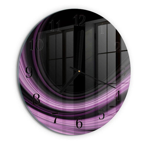 Reloj de pared redondo Líneas abstractas