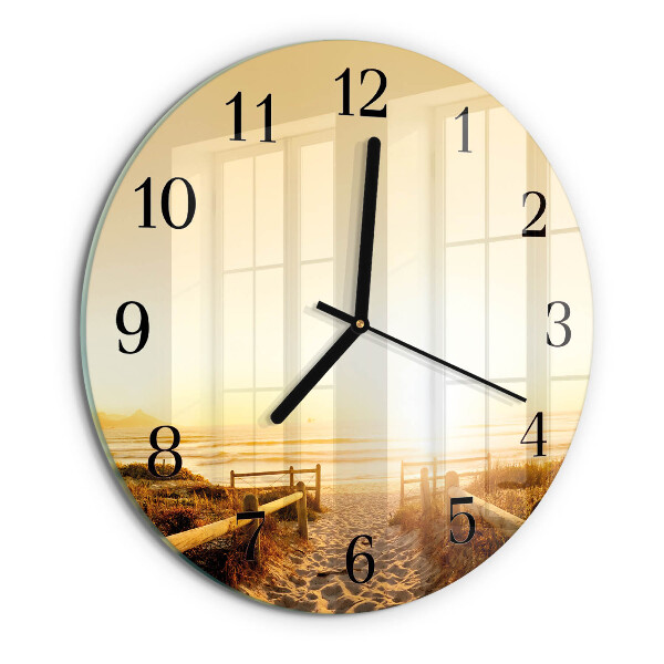 Reloj de pared redondo Sendero de playa