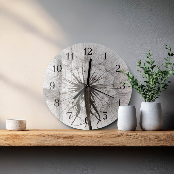 Reloj de pared redondo Diente de león
