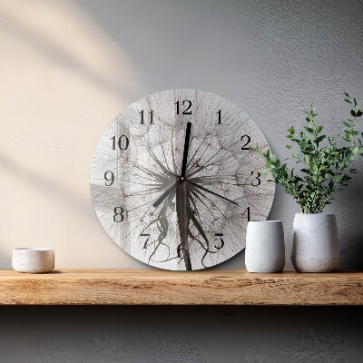 Reloj de pared redondo Diente de león